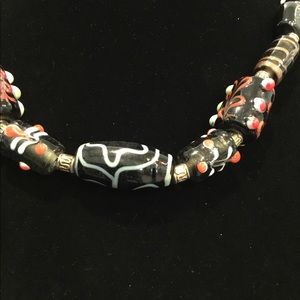 Czech glass bead necklace